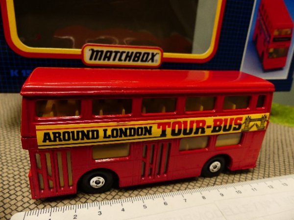 Matchbox Doppeldecker Around London Tour-Bus rot