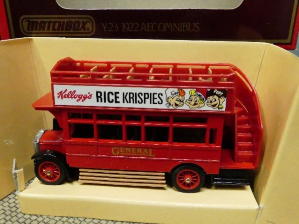 Yesteryear AEC Omnibus Rice Krispies Kelloggs 1922 Y-23