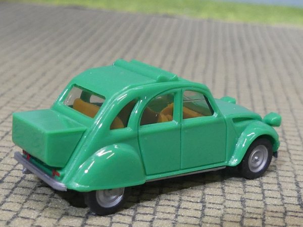 1/87 Herpa Citroen 2 CV mit Queue signalgrün 027632-005