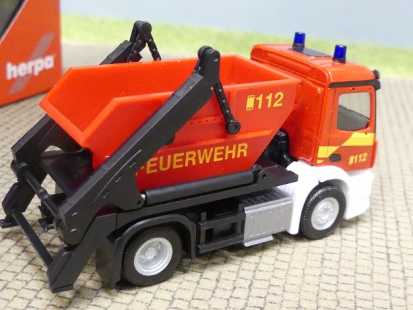 1/87 Herpa MB Actros S AK12 Feuerwehr Absetzkipper 098250