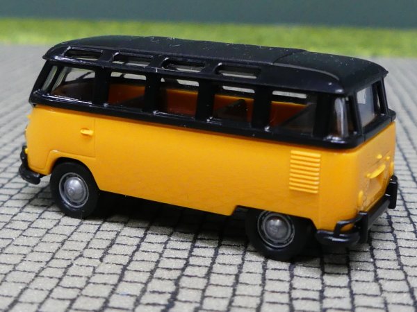 1/87 Brekina # 1603 VW T1b Samba schwarz/orange Economy 31824