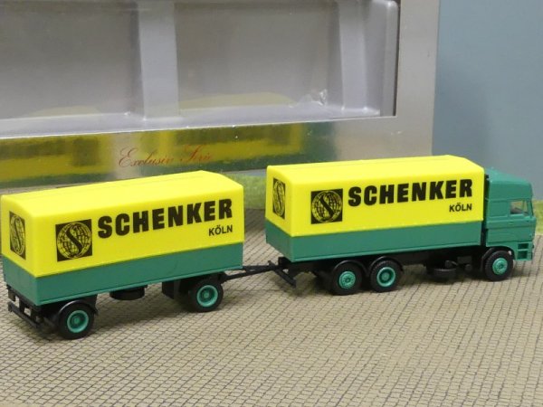 1/87 Herpa DAF 3300 Schenker Köln Planen-Hängerzug