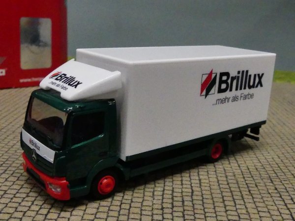 1/87 Herpa MB Atego ‘13 Koffer-LKW mit Ladebordwand Brillux 314336