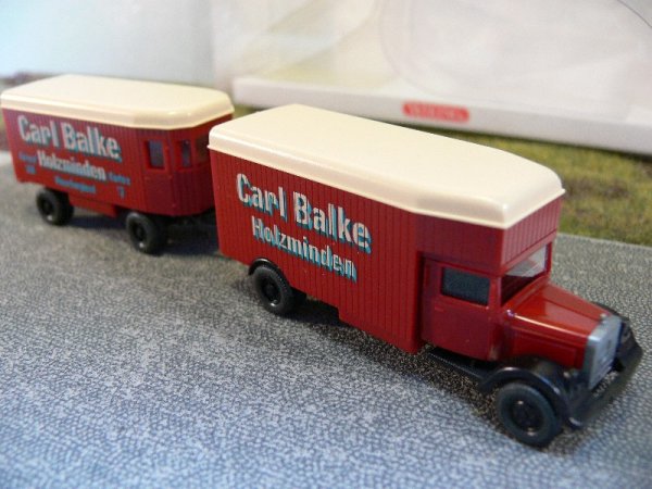 1/87 Wiking MB L2500 Carl Balke Hängerzug 845 01 B