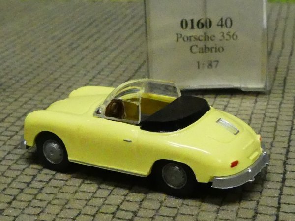 1/87 Wiking Porsche 356 Cabrio hellgelb 0160 40 B