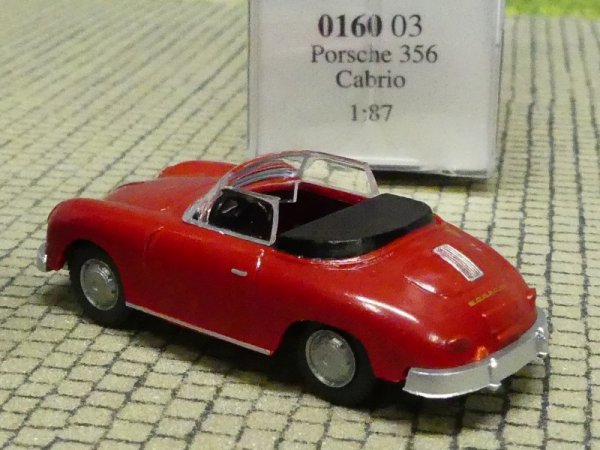 1/87 Wiking Porsche 356 Cabrio signalrot 0160 03