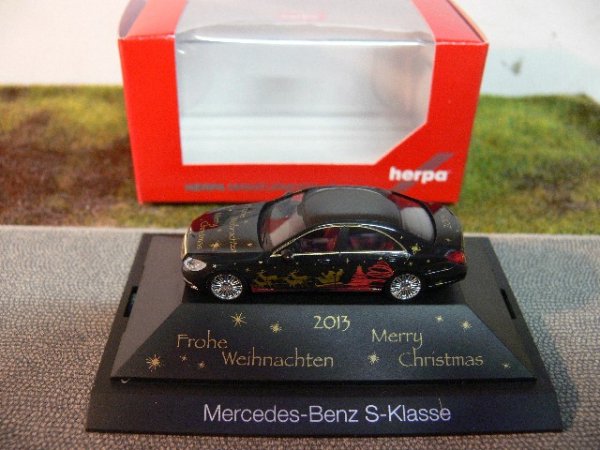 1/87 Herpa MB S-KLasse Herpa Weichnachts-PKW 2013  101905