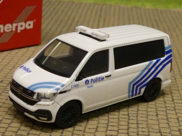 1/87 Herpa VW T6.1 Polizei Belgien B 097468