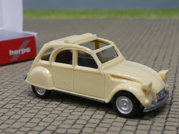 1/87 Herpa Citroen 2CV offen elfenbein 020824-007