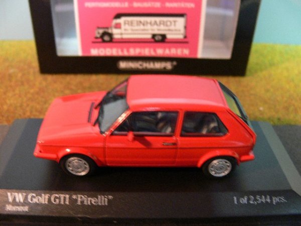 1/43 Minichamps VW Golf GTI Pirelli 1983 marsrot 400055170