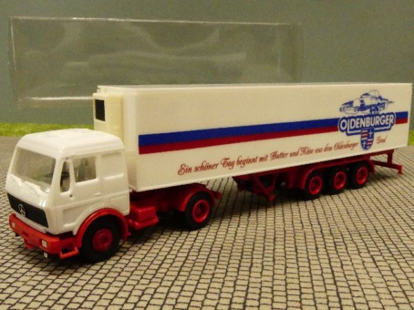 1/87 Herpa MB NG OLDENBURGER Koffer Sattelzug