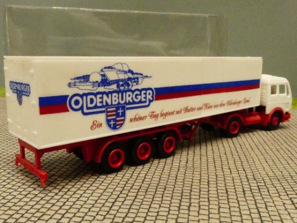 1/87 Herpa MB NG OLDENBURGER Koffer Sattelzug