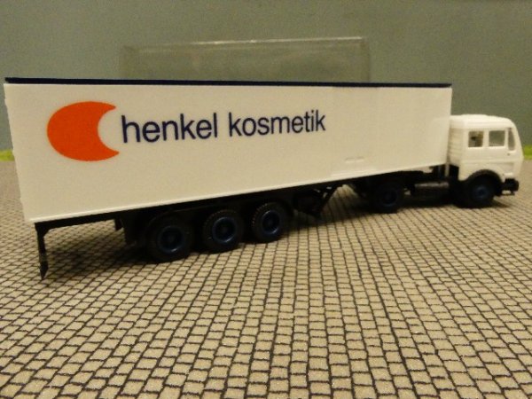 1/87 Herpa MB NG henkel kosmetik Koffer Sattelzug