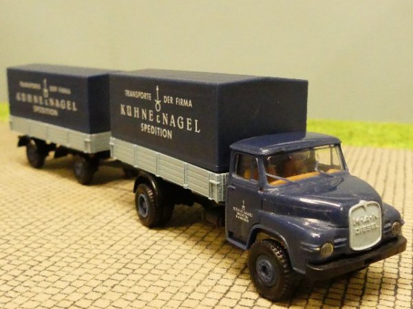 1/87 Brekina MAN 520 Kühne & Nagel Planen Hängerzug