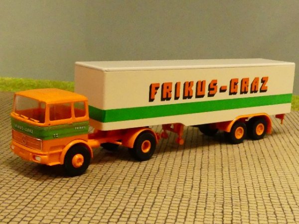 1/87 Brekina MB 1620 FRIKUS GRAZ Spedition Österreich Koffer Sattelzug