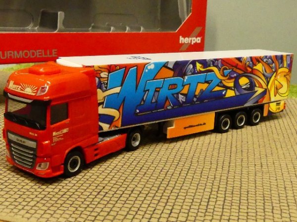 1/87 Herpa DAF XF SSC Spedition Wirtz Kühlkoffer-Sattelzug 313995