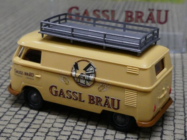 1/87 Brekina # 1925 -2 VW T1 b Gassl Bräu mit Dachträger Kasten