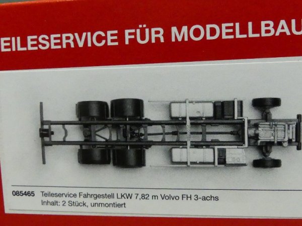 1/87 Herpa TS Fahrgestell LKW 7,82 m Volvo FH 3achs 085465