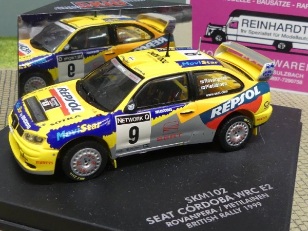 1/43 Vitesse Seat Cordoba WRC E2 #9 British Rally 1999 SKM102