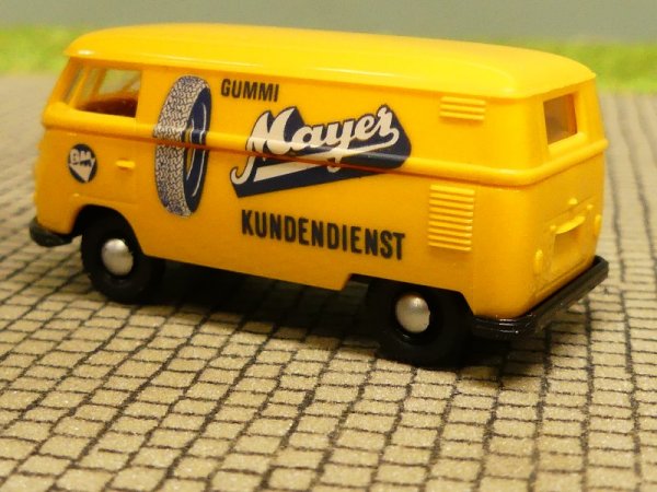 1/87 Brekina # 0345 VW T1 b Gummi Mayer Kundendienst Kasten