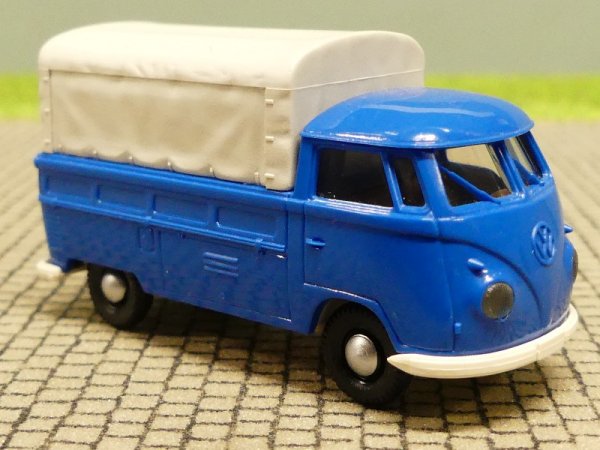 1/87 Brekina # 0347 VW T1 b Pritsche/Plane blau