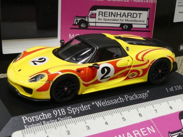 1/43 Minichamps Porsche 918 Spyder Weissach Package 2015 1 of 336 pcs