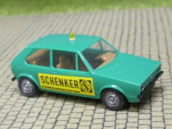 Brekina VW Golf I Schenker Schwerlastbegleitung (g1#11)