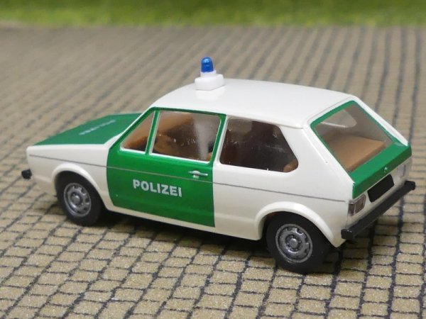 1/87 Brekina VW Golf I Polizei weiss/grün 25506