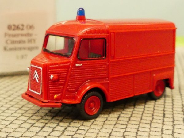 1/87 Wiking Citroen HY Kasten Feuerwehr 0262 06