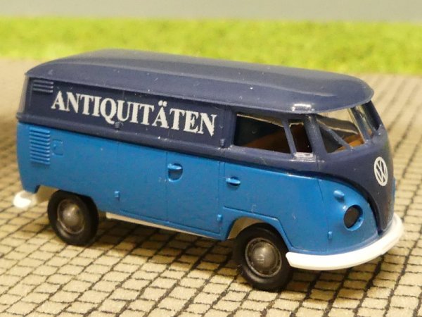 1/87 Brekina # 1941b VW T1 b Antiquitäten Baumann Regensburg dunkelblau/blau