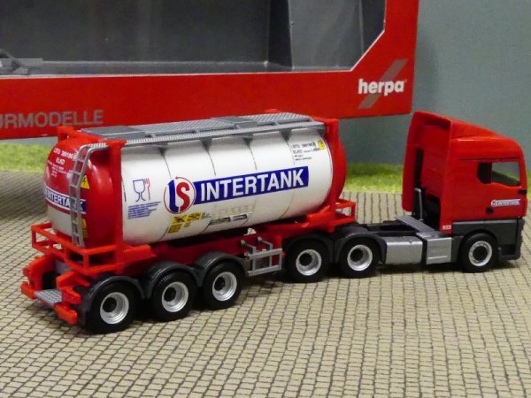 1/87 Herpa MAN TGX GM 6×4 Swapcontainer-SZ Intertank 314541