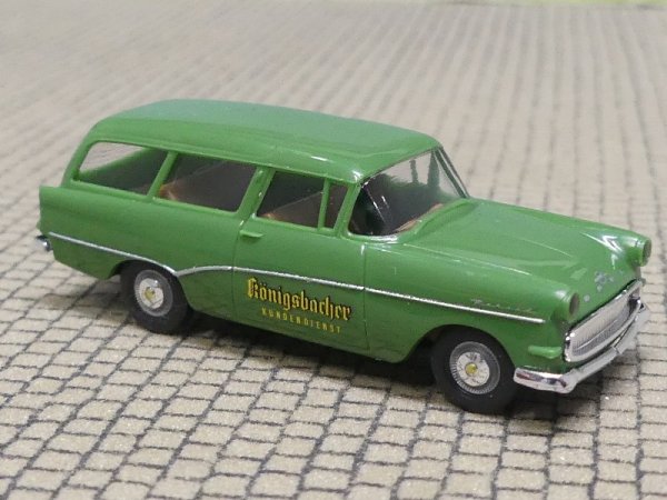 1/87 Brekina Opel Rekord P1 Caravan Königsbacher Kundendienst