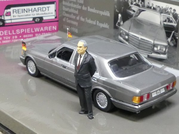 1/43 Minichamps MB 500 SEL 1985 Bundeskanzler Helmut Kohl 436 039300