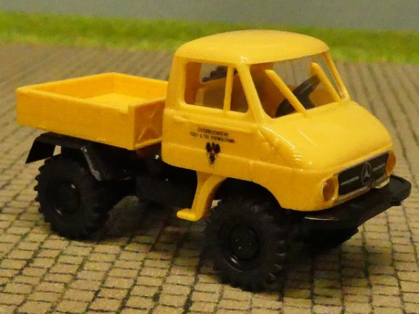 1/87 Brekina Unimog 411 Post Österreich alte Beschriftung Pritsche