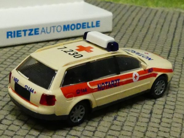 1/87 Rietze Audi A6 Avant Notruf NEF 144 Östereich 50673