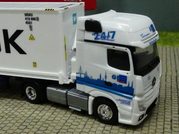 1/87 Herpa MB Actros GS GDH  Seitenlader-Sattelzug 313384