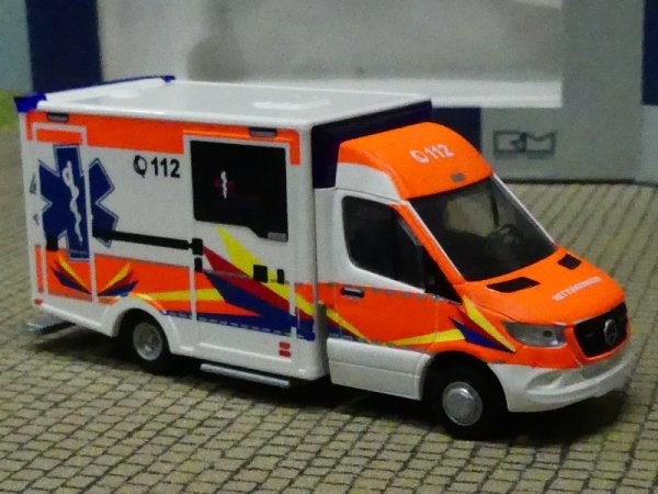 1/87 Rietze WAS Design- RTW '18 Reinoldus Rettungsdienst Dortmund 76293