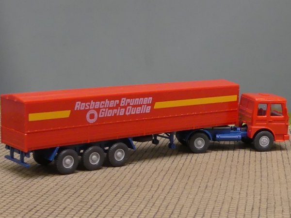 1/87 Wiking MAN F80 Rosbacher Brunnen Gloria Quelle hellrot 517 3