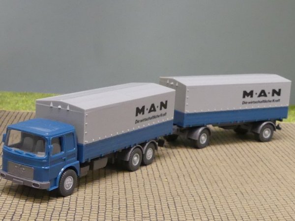 1/87 Wiking MAN Büssing F80 MAN Planen-Hängerzug 470 3