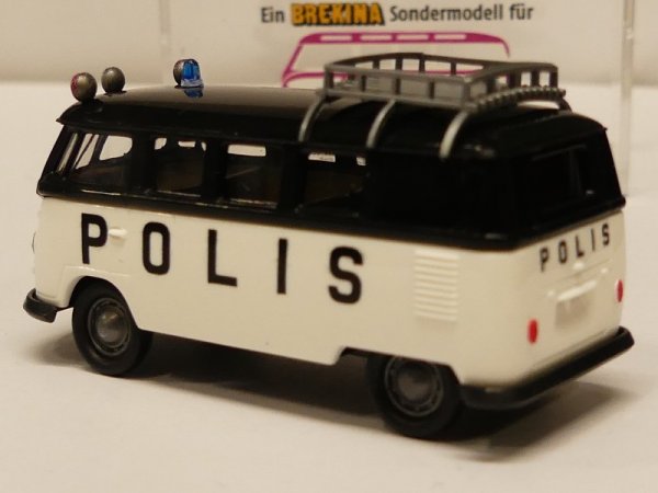 1/87 Brekina # 2032 VW T1 b POLIS Schweden Sondermodell Reinhardt