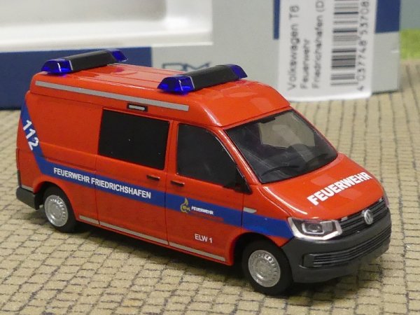 1/87 Rietze VW T6 Feuerwehr Friedrichshafen 53708