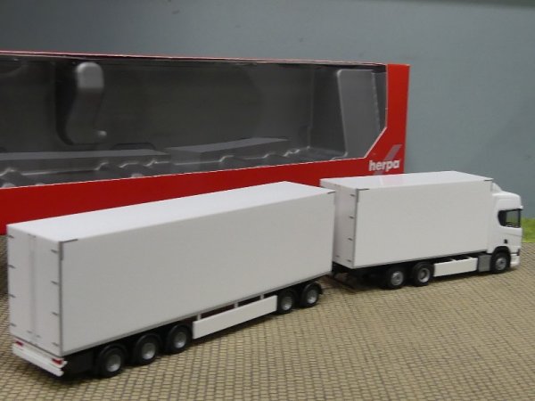 1/87 Herpa Scania CR 20 HD Schwedencombi unbedruckt weiß 315517