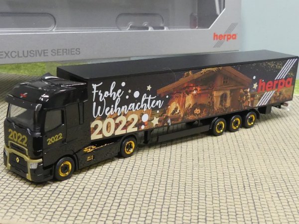 1/87 Herpa Renault T facelift Koffer-SZ 15m Herpa Weihnachtsmodell 2022 315470