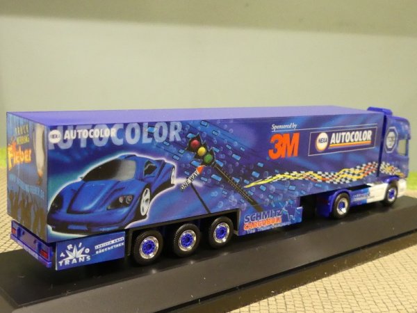 1/87 Herpa Scania R04 TL TRIO TRANS Koffer Sattelzug 121286