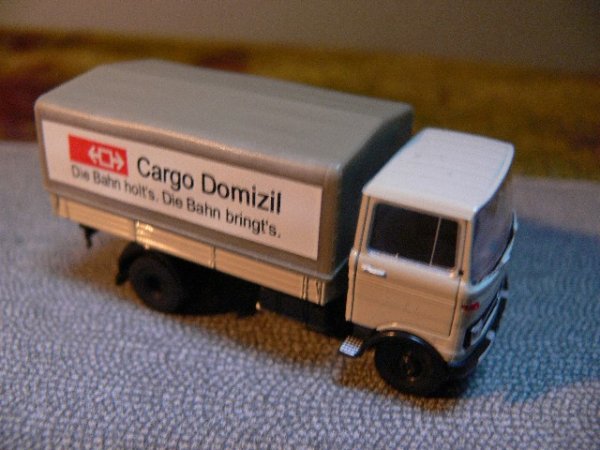 1/87 Brekina MB LP 608 SBB Cargo Domizil Schweiz CH 94857