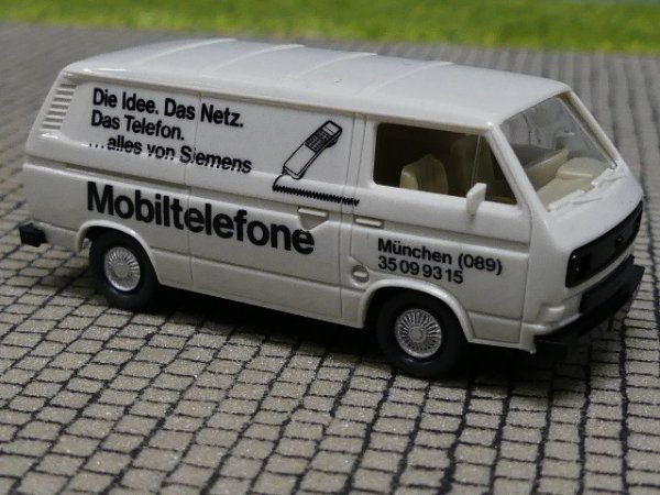 1/87 Wiking VW T3 Mobiltelefone Siemens Kasten 290