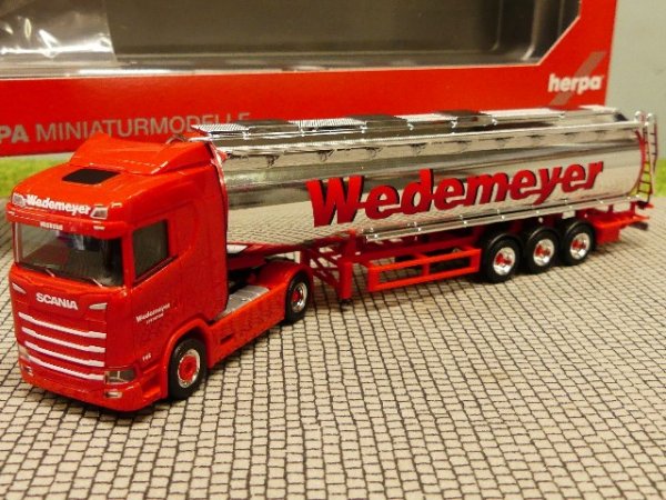 1/87 Herpa Scania CS 20 ND Chromtank-SZ Wedemeyer 310079