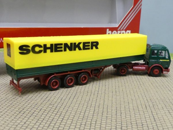 1/87 Herpa MB NG Schenker Österreich Planen-Sattelzug