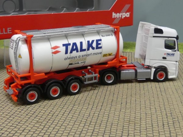 1/87 Herpa MB Actros Bigspace `18 Swapcontainer-SZ Talke 316002