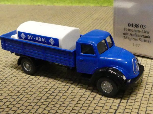 1/87 Wiking Magirus Sirius ARAL mit Aufsatztank 0438 03